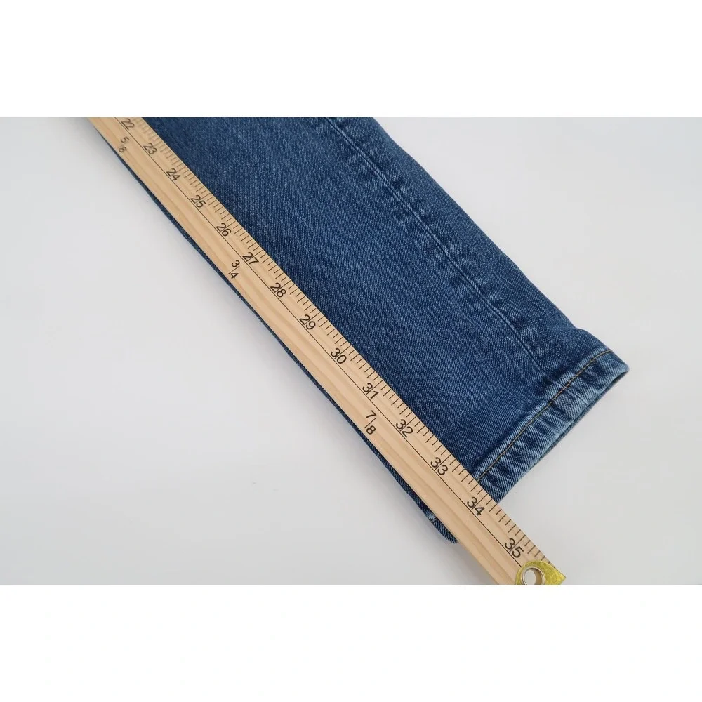 Buck Mason Jeans Mens 29x34 Button Fly Maverick Slim Double Dipped Denim Stretch
